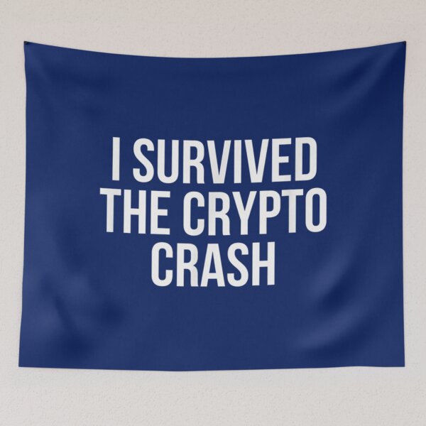 Item preview, I Survived The Crypto Crash Funny Crypto    designed and sold by FunnyAndLoves.