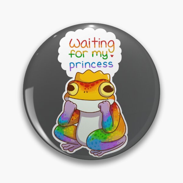 Item preview, Waiting for love frog (lgbt princess) designed and sold by Mac-and-noodles.