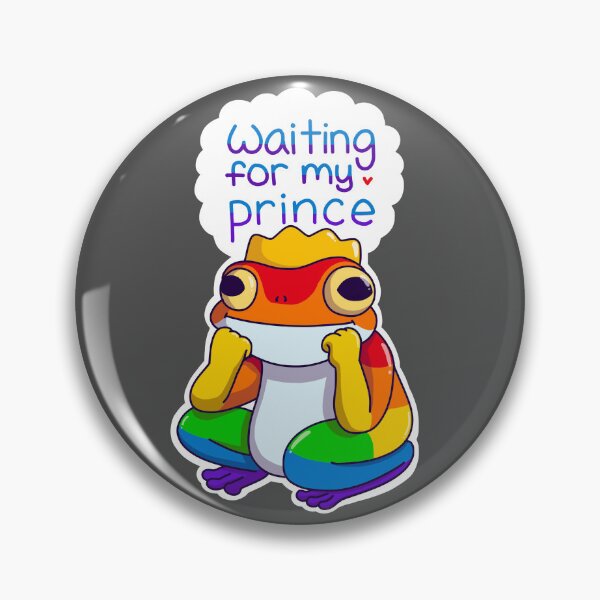 Item preview, Waiting for love frog (lgbt prince) designed and sold by Mac-and-noodles.