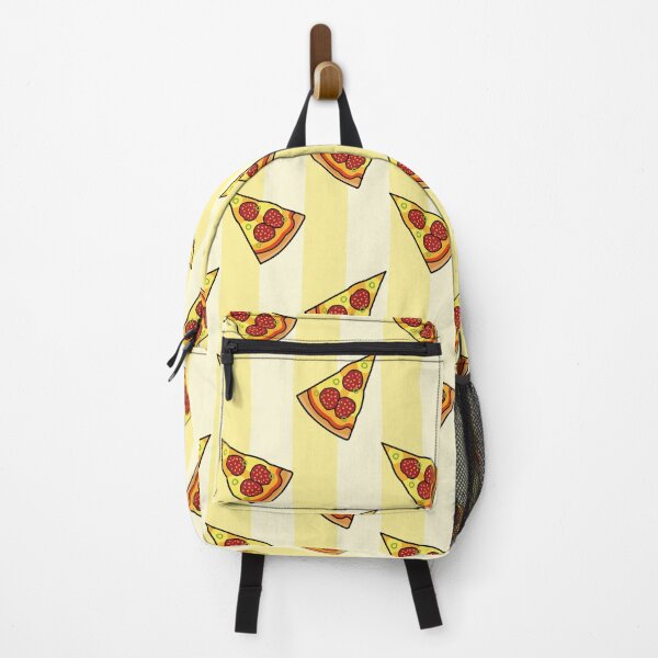 Item preview, Pizza Gold Yellow Stripes Pattern Print Fun Funky Colorful Yummy Fast Food designed and sold by Shayna Westfall.
