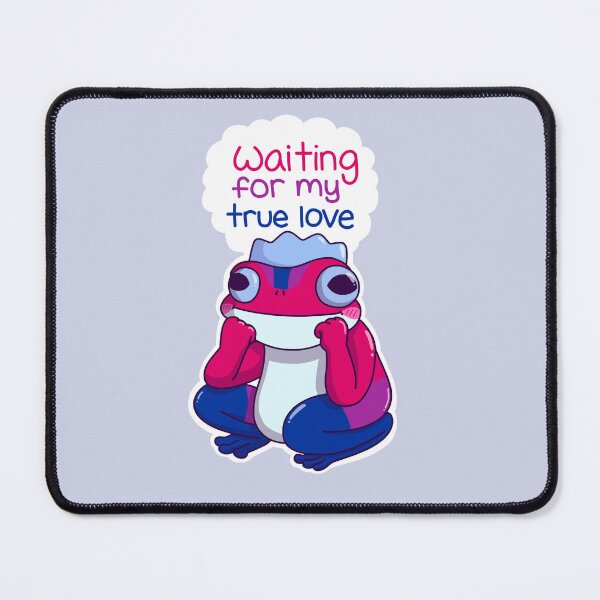 Item preview, Waiting for true love frog (bi) designed and sold by Mac-and-noodles.