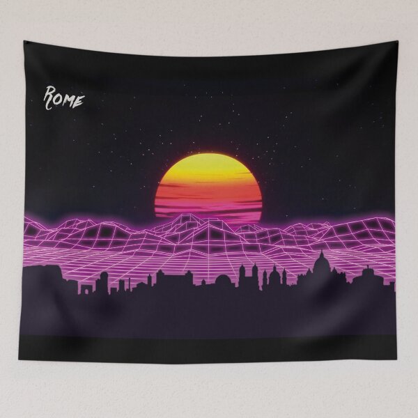 Artikelvorschau, Neonnächte der Skyline von Rom entworfen und verkauft von DFerraz.