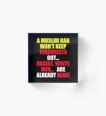 Protest Sign Acrylic Block