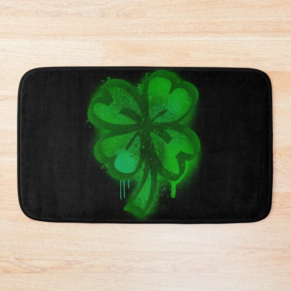 Item preview, Drippy Green Lucky Shamrock Four Leaf Clover Graffiti Spray Paint designed and sold by that5280lady.
