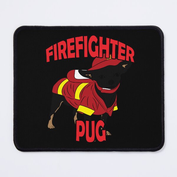 Item preview, Firefighter pug/ dog artistic design designed and sold by SamRVstore.