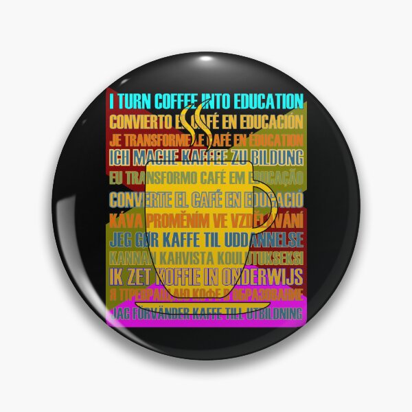 Item preview, I Turn Coffee Into Language Education German Portuguese designed and sold by artfulnotebook.