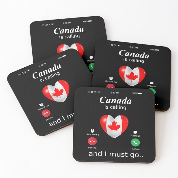 Item preview, Canada Is Calling And I Must Go Canada Flag  designed and sold by wendyy88.