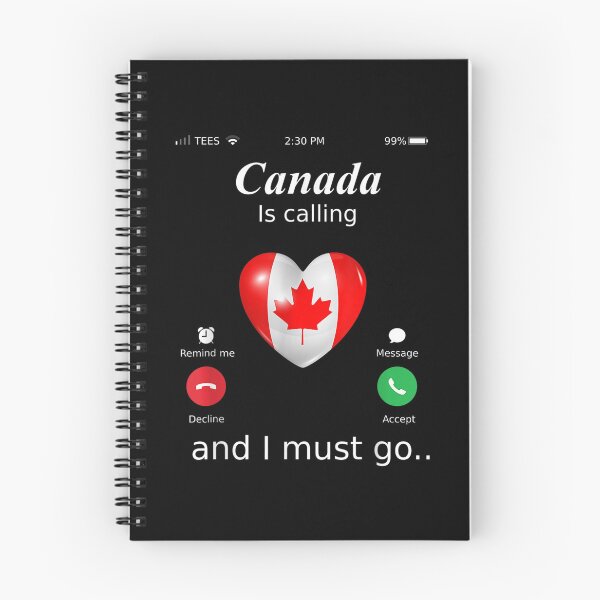 Item preview, Canada Is Calling And I Must Go Canada Flag  designed and sold by wendyy88.