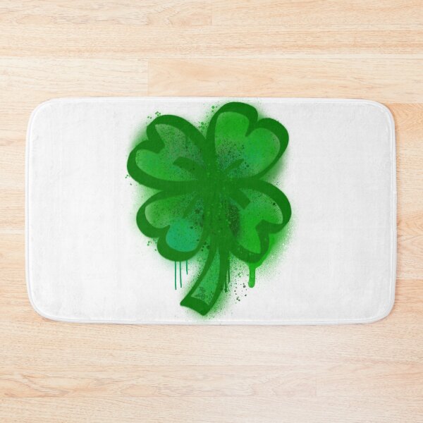 Item preview, Drippy Green Lucky Shamrock Four Leaf Clover Graffiti Spray Paint v2 designed and sold by that5280lady.