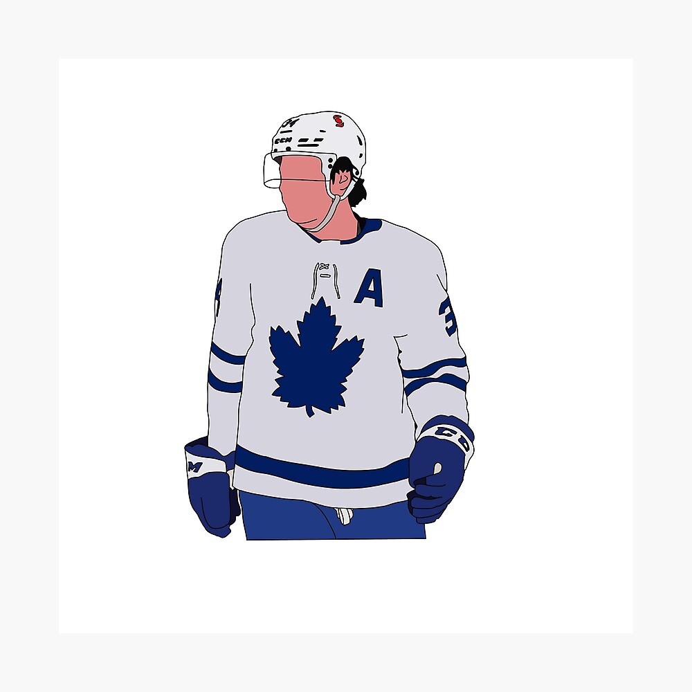 Auston Matthews Toronto Maple Leafs 35.75'' x 24.25'' Hanging Framed Player  History Poster