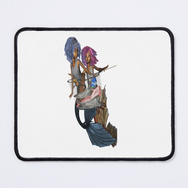 Item preview, Young mermaid sister fishing designed and sold by Patricia Brown.