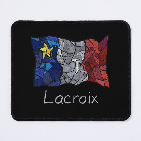 Item preview, Acadian Flag pastel liquid mosaic Lacroix - Drapeau acadien mosaïque liquide pastel vitrail Lacroix designed and sold by ColoursOfFrance.