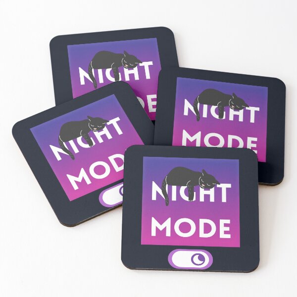 Item preview, Night Mode, Sleeping Cute Black Cat designed and sold by quinellie.