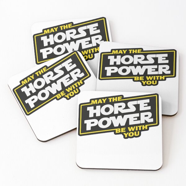 Item preview, May the horse power be with you. Car, Bike and Helmet Sticker designed and sold by ozumdesigns.