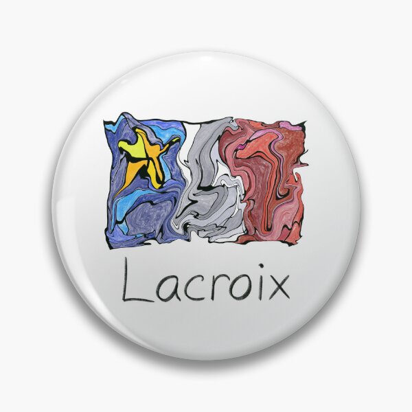 Item preview, Acadian Flag pastel liquid mosaic Lacroix - Drapeau acadien mosaïque liquide pastel vitrail Lacroix designed and sold by ColoursOfFrance.