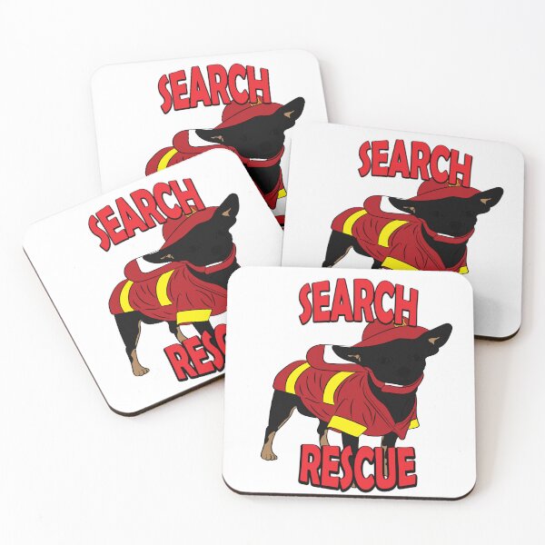 Item preview, Search and rescue firefighter pug/ dog artistic design designed and sold by SamRVstore.