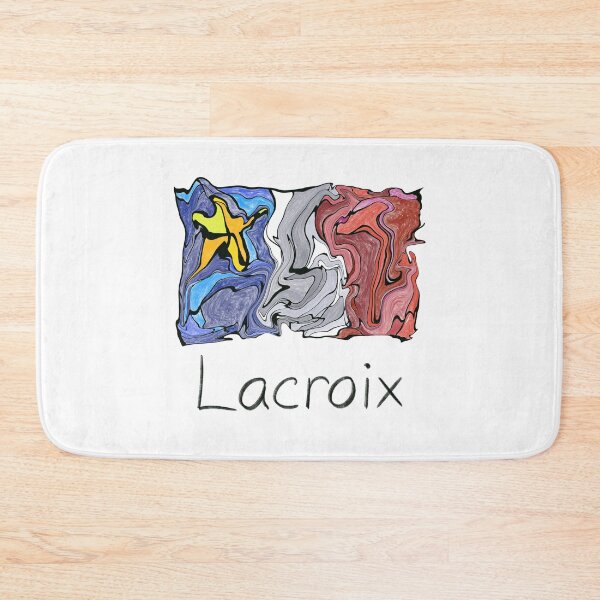 Item preview, Acadian Flag pastel liquid mosaic Lacroix - Drapeau acadien mosaïque liquide pastel vitrail Lacroix designed and sold by ColoursOfFrance.