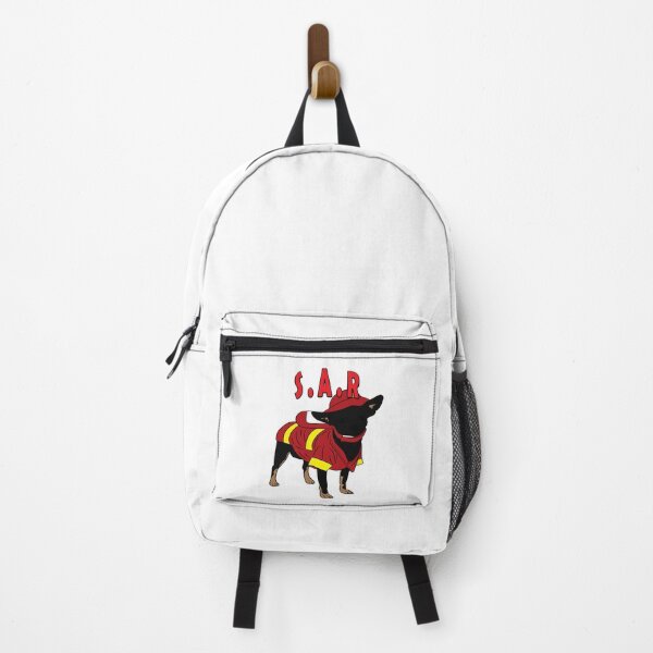 Item preview, Search and rescue/ SAR/firefighter pug/ dog artistic design designed and sold by SamRVstore.