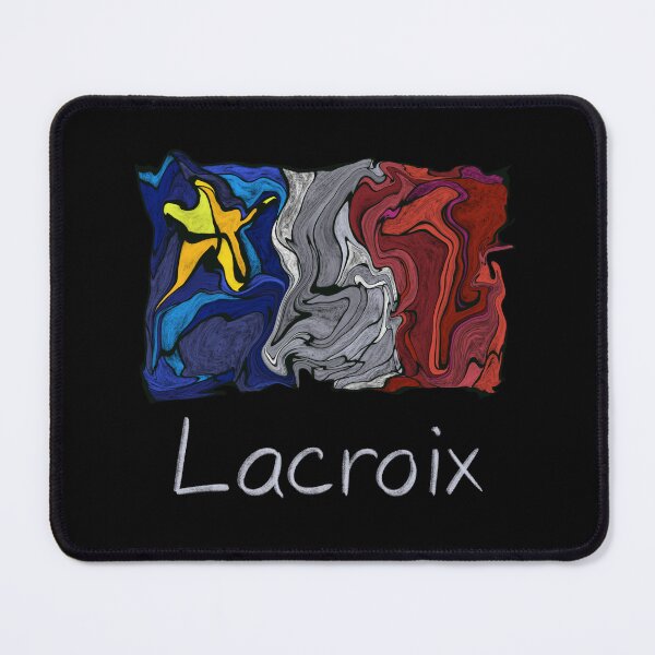 Item preview, Acadian Flag pastel liquid mosaic Lacroix - Drapeau acadien mosaïque liquide pastel vitrail Lacroix designed and sold by ColoursOfFrance.