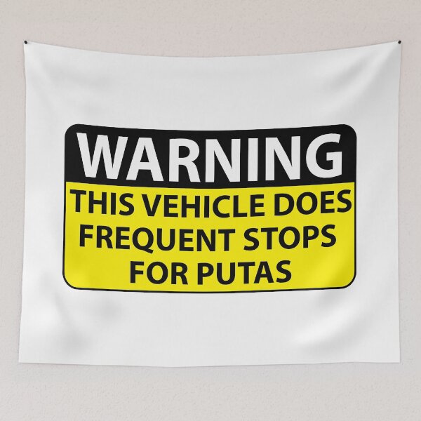 Item preview, Warning Funny Latino design designed and sold by estudio3e.