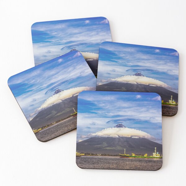 Item preview, Mayon Volcano and Legazpi City Port Albay Philippines designed and sold by Pabalonshop.