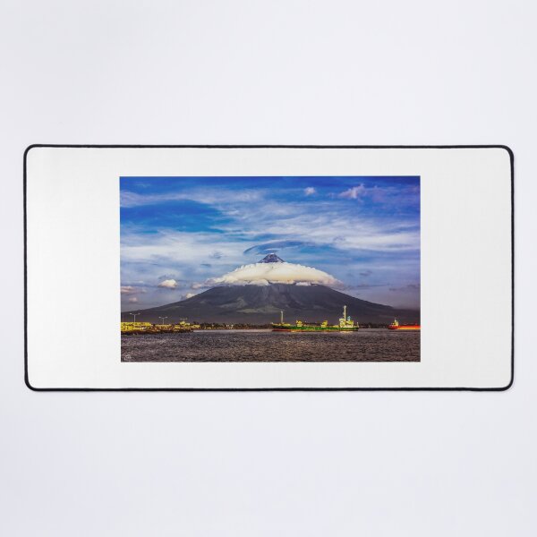 Item preview, Mayon Volcano and Legazpi City Port Albay Philippines designed and sold by Pabalonshop.