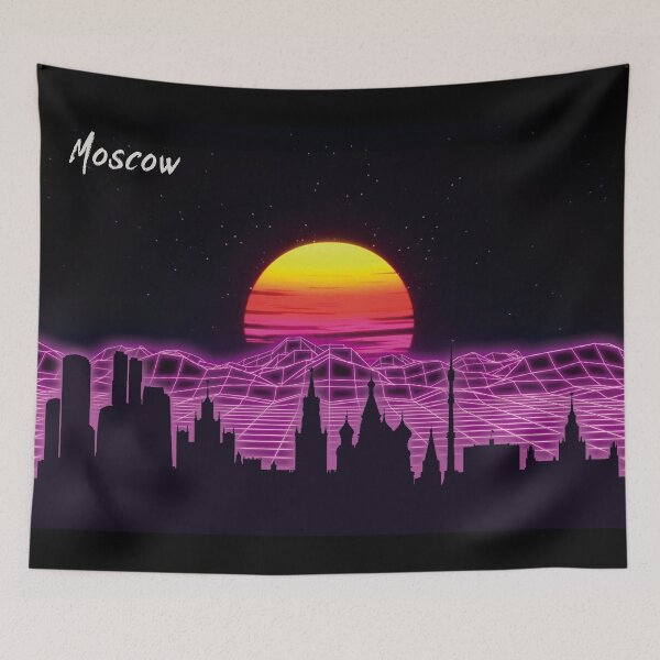 Item preview, Moscow Skyline Neon Nights designed and sold by DFerraz.