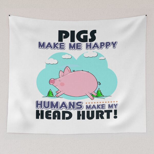 Item preview, Pigs Make Me Happy designed and sold by tranhungtdu.