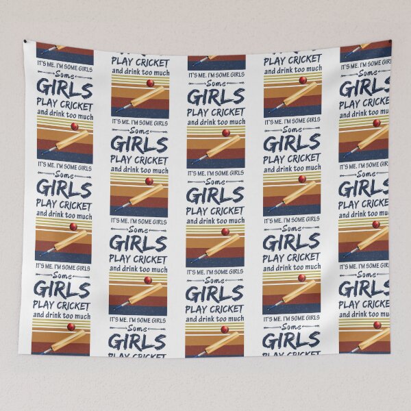 Item preview, Some Girls Play Cricket And Drink Too Much  designed and sold by LittleShop79.