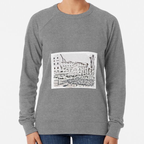 Cortona Tuscany Italy Lightweight Sweatshirt
