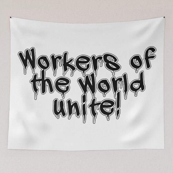 Item preview, Workers of the World Unite Graffiti designed and sold by voltzandvoices.