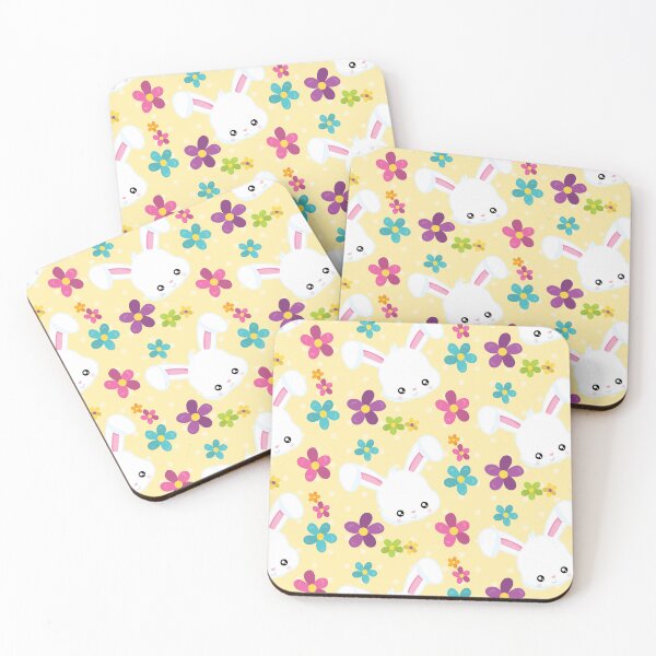 Item preview, Yellow Easter Bunny Cute Floral Pattern designed and sold by ILLYL Creatives.