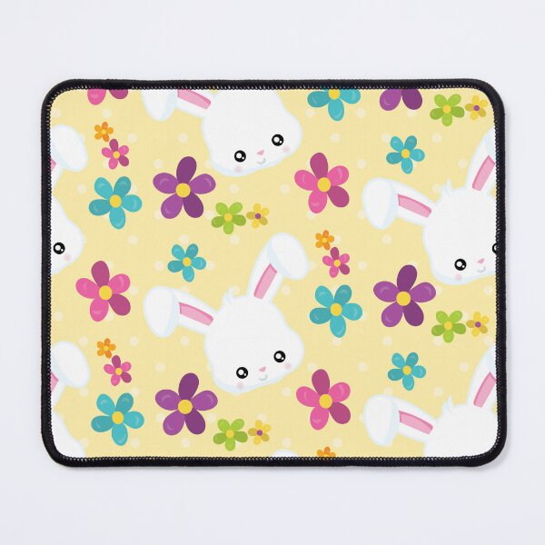 Item preview, Yellow Easter Bunny Cute Floral Pattern designed and sold by ILLYL Creatives.