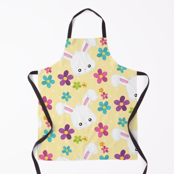 Item preview, Yellow Easter Bunny Cute Floral Pattern designed and sold by ILLYL Creatives.