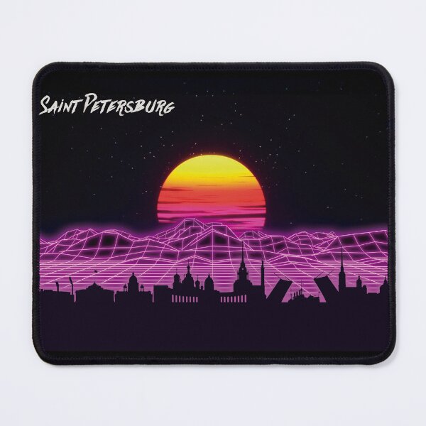 Item preview, Saint Petersburg Skyline Neon Nights designed and sold by DFerraz.
