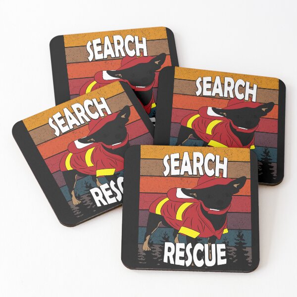 Item preview, Search and rescue pug/ dog artistic retro sunset/distressed design designed and sold by SamRVstore.