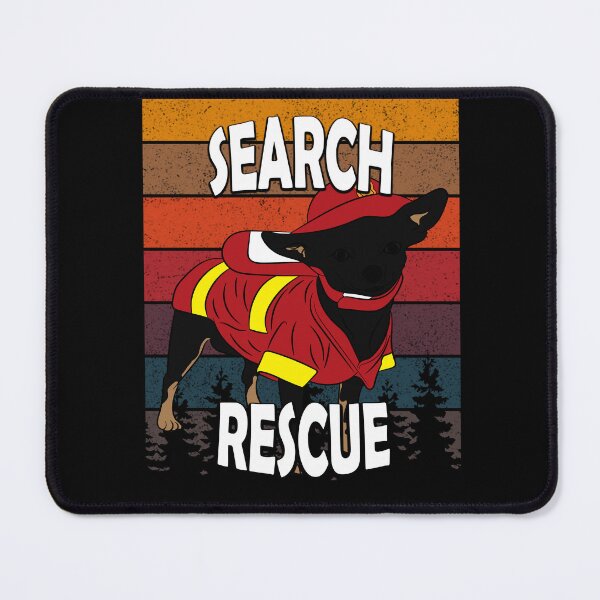 Item preview, Search and rescue pug/ dog artistic retro sunset/distressed design designed and sold by SamRVstore.