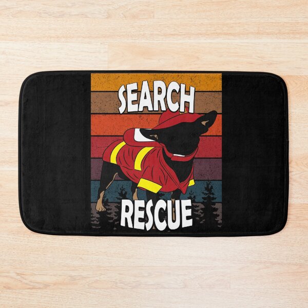 Item preview, Search and rescue pug/ dog artistic retro sunset/distressed design designed and sold by SamRVstore.