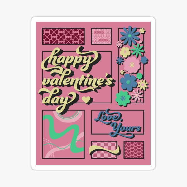 happy valentine's day Sticker