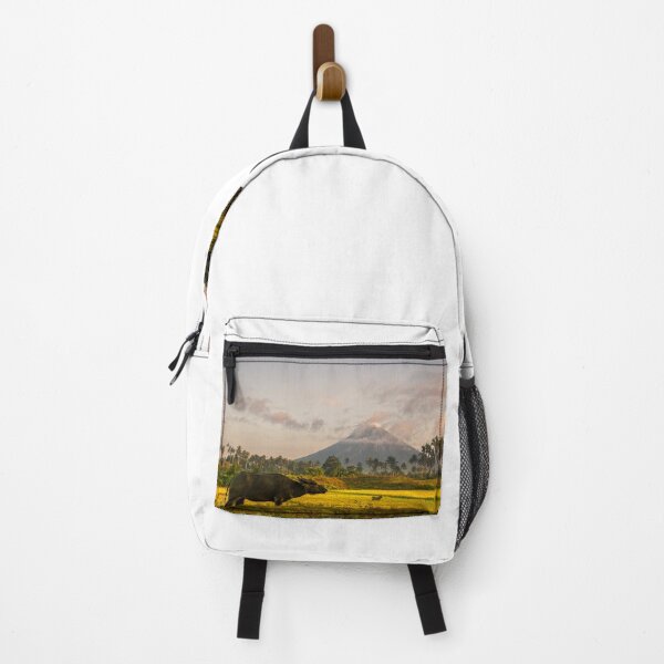 Item preview, Rice Field and carabao pasture with Mayon Volcano designed and sold by Pabalonshop.