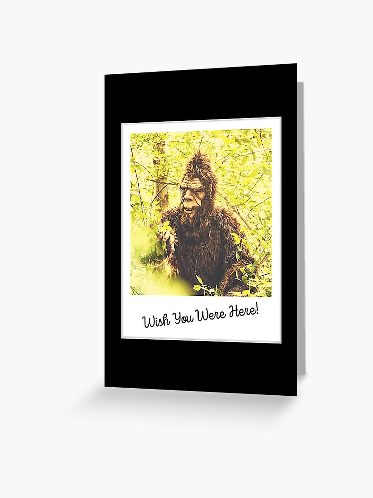 Bigfoot Get Well/Thinking of you Greeting Card Whenever You Need Me 