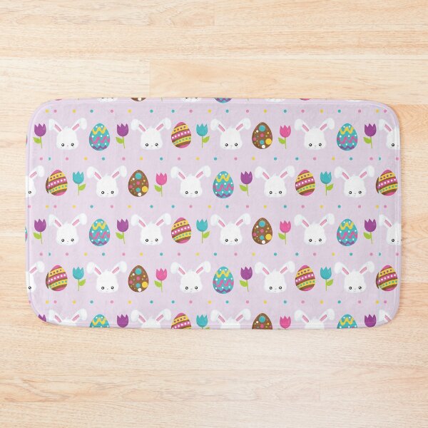 Item preview, Pink Easter Egg Bunny Rabbit Kawaii Pattern designed and sold by ILLYL Creatives.