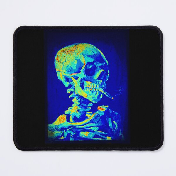 Item preview, Skull of a Skeleton with Burning Cigarette by Van Gogh (Modified) designed and sold by SPDguy.
