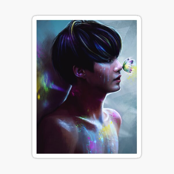 Suga hologram fanart Sticker