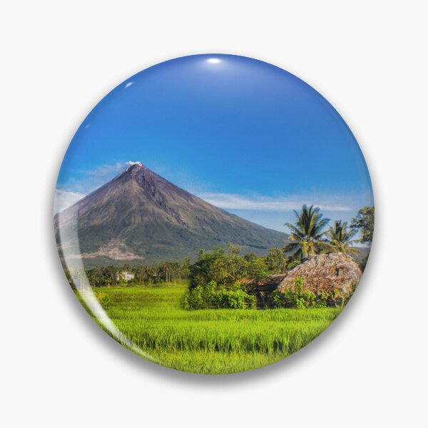 Item preview, Field with Mayon Volcano designed and sold by Pabalonshop.