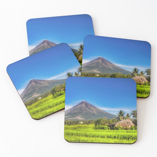 Item preview, Field with Mayon Volcano designed and sold by Pabalonshop.