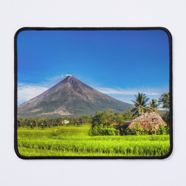 Item preview, Field with Mayon Volcano designed and sold by Pabalonshop.