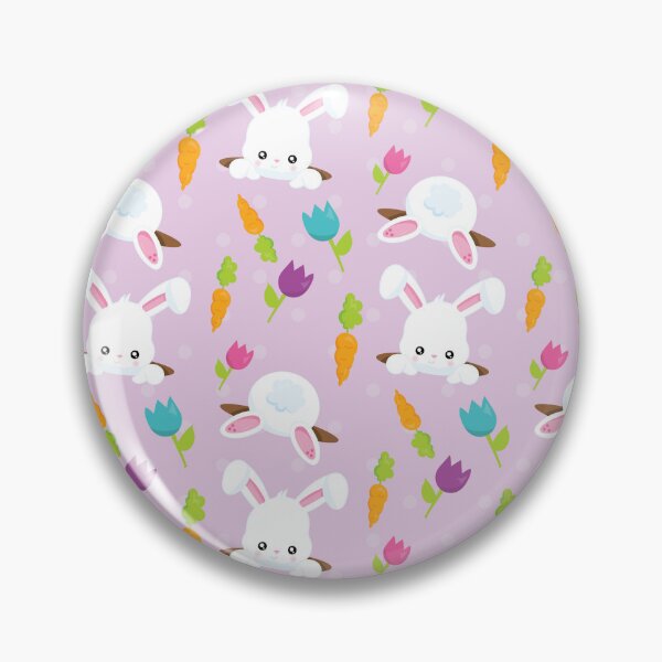 Item preview, Pink Easter Bunny Rabbit Cute Kawaii Pattern designed and sold by ILLYL Creatives.