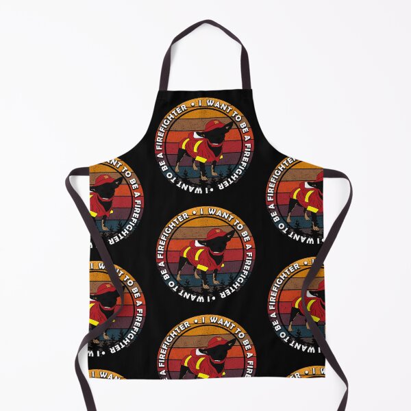 Item preview,  I want to be a firefighter/dog/artistic/sunset retro distressed design designed and sold by SamRVstore.