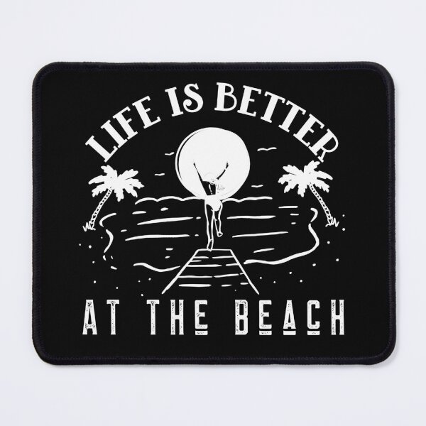 Item preview, Life Is Better At The Beach Waves Dive Dock Sunset designed and sold by LadySaltwater.